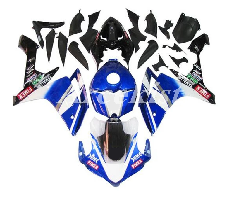 

Литья под давлением Новый ABS весь Обтекатели наборы Подходит для Yamaha YZF1000-R1 R1 2007 2008 07 08 кузов комплект добавить бак крышка синий прохладный
