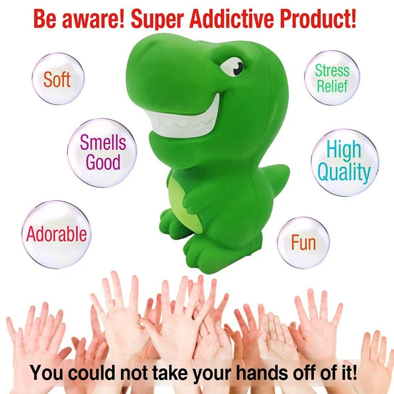 Pu медленно восстанавливающийся динозавр игрушка экологический ребенок взрослый