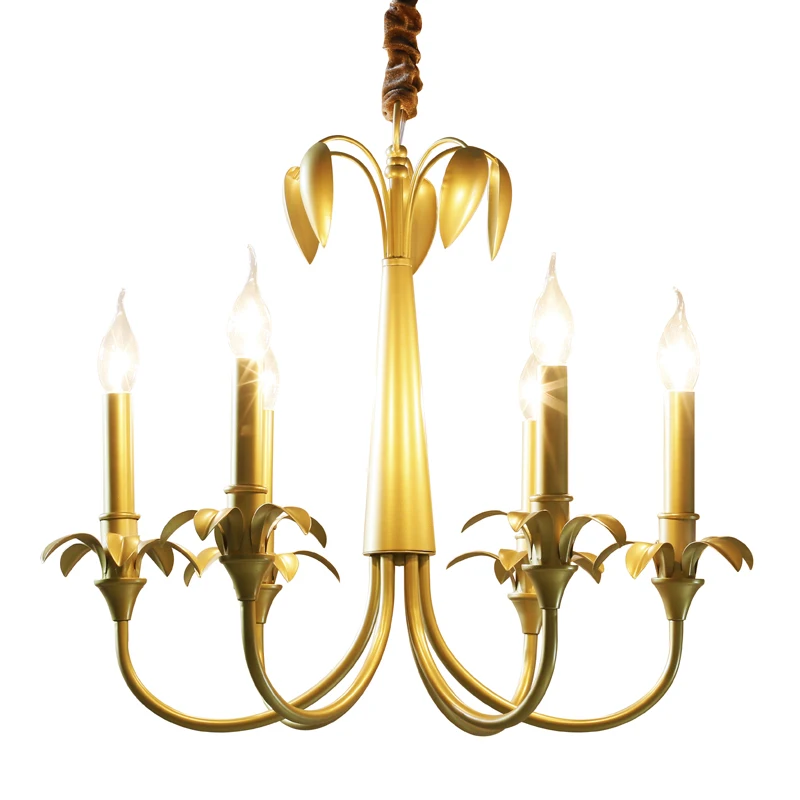 French wedding led Candle Chandelier lustre Rustic Iron Flower Lamp Club Model Room Lampe dining room Kitchen Garden lighting|Люстры| |