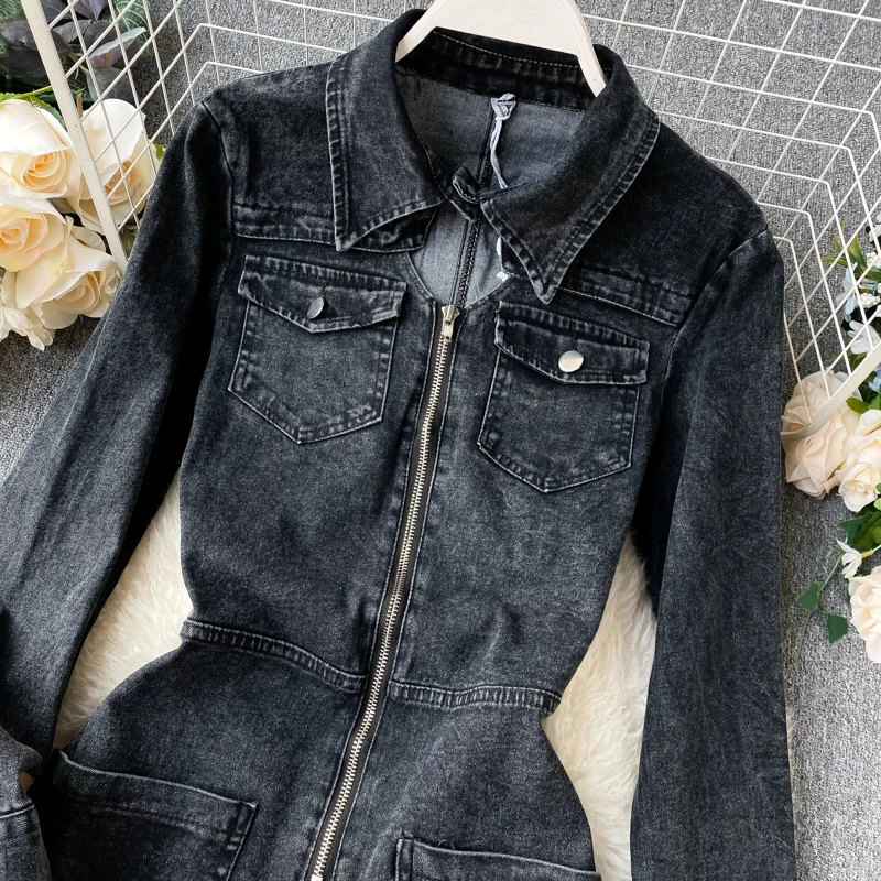 Женский комбинезон с длинным рукавом сплошной модный сексуальный полый