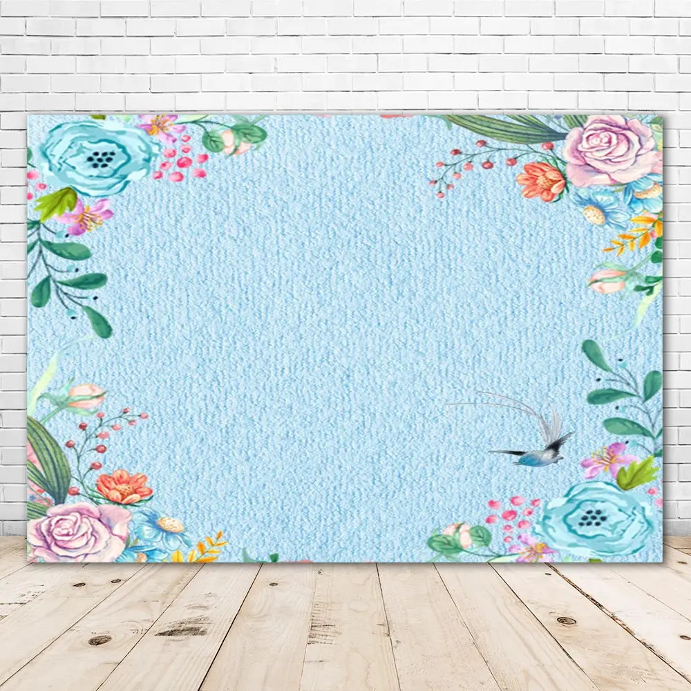 

Vinyl Flowers Newborn Children Birthday Party Baby Child Photo Background Photography Backdrop