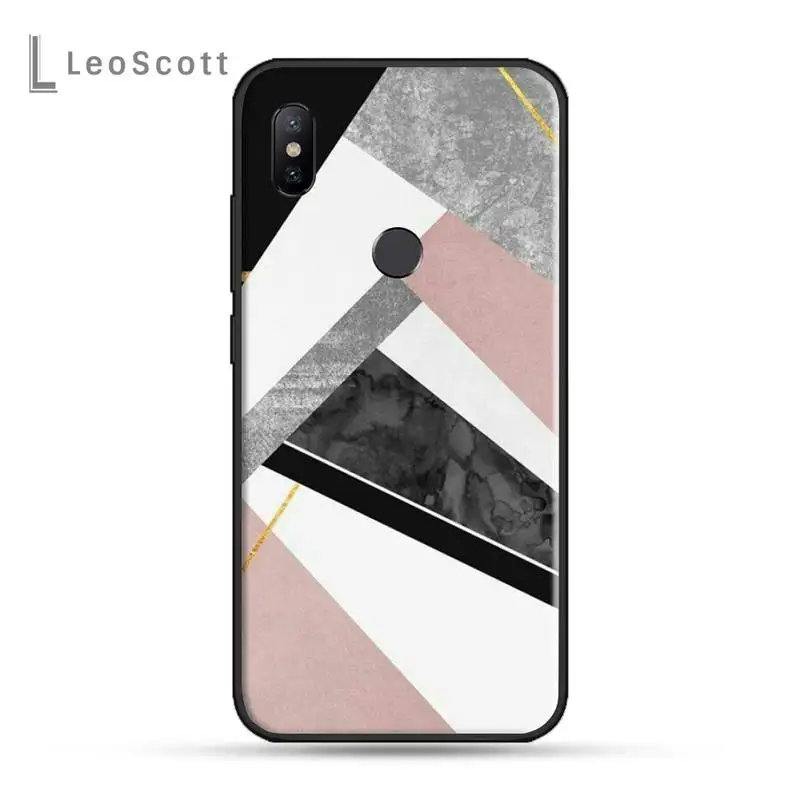 

Electroplate Geometric Marble Phone Case For xiaomi Redmi 5 5A plus 7A 8 note 2 3 4 5 5A 6 7 GO K20 A2