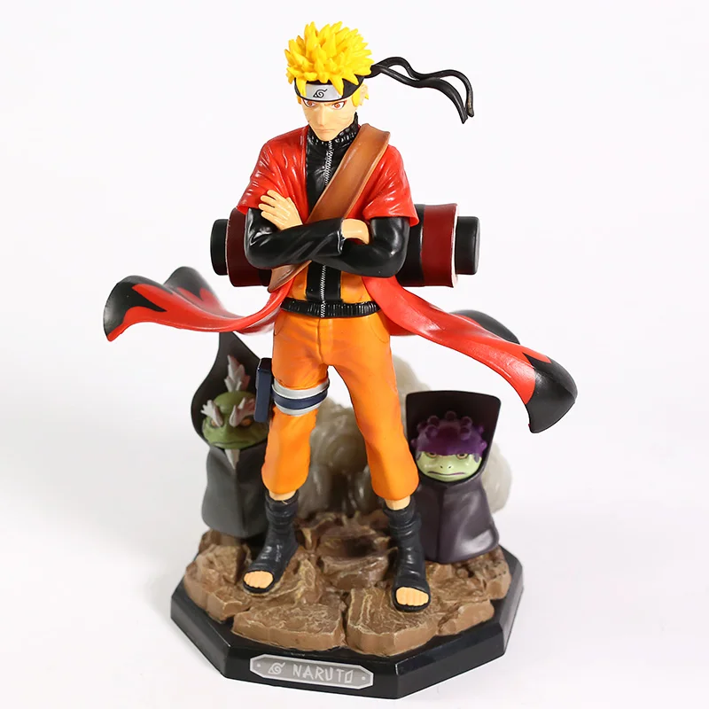 Наруто Shippuden GK Uzumaki Наруто Sennin режим с Сима фукасаку ПВХ Статуя Фигурка Коллекционная модель игрушки