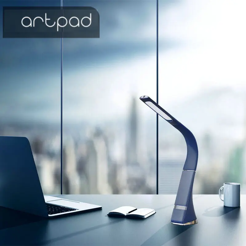 Современный светодиодный Настольный светильник ArtPad гибкий сенсорный диммер с