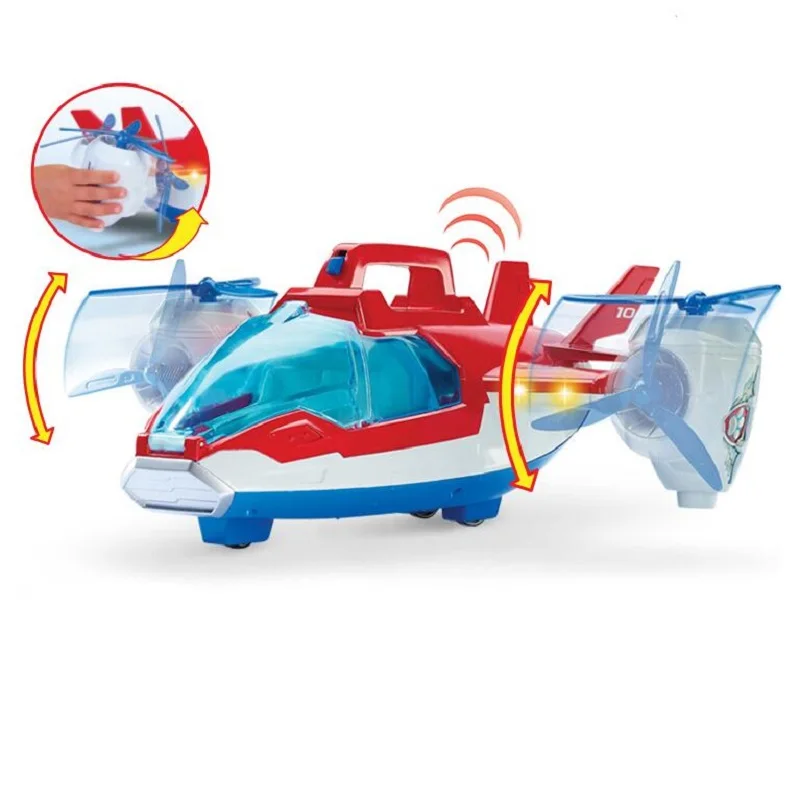 Настоящая лапа патруль может скользить с музыкальной игрушкой воздушный самолет