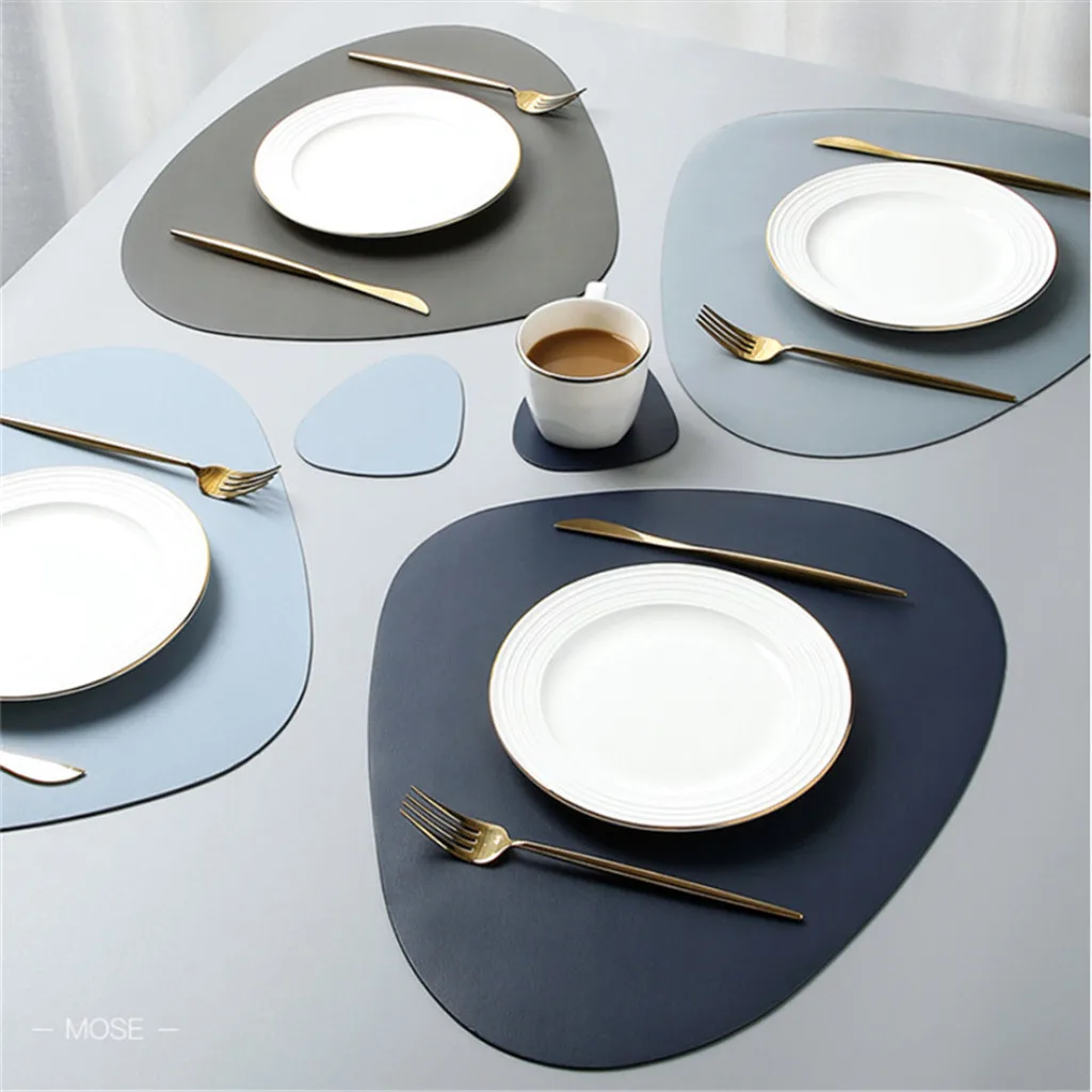 Simple Style Dining Napkin Pads Round Heat-Resistant Placemat Table Mats Non-Slip Coaster Cushion Kitchen Party decor#0603g30 | Дом и сад