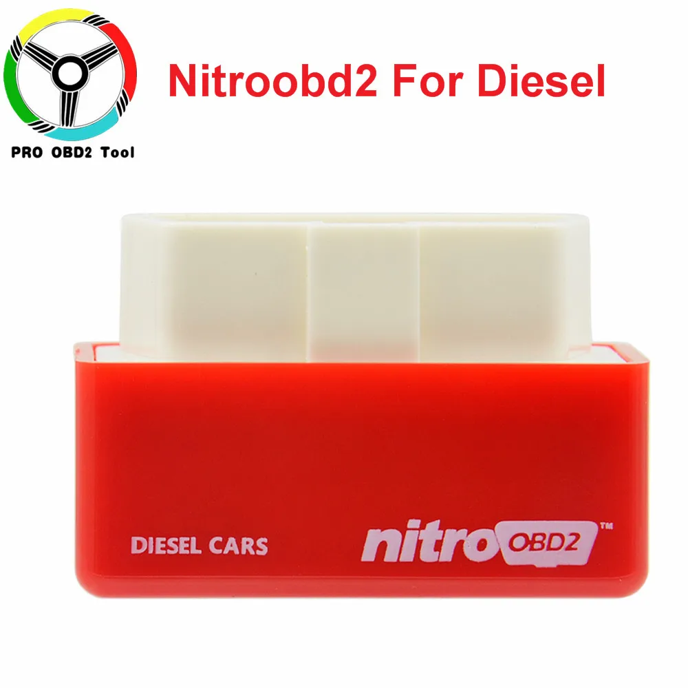 Красный 4 цвета Nitro OBD2 EcoOBD2 15% экономия топлива больше мощности чип-тюнинг ECU коробка Plug& Driver nitrood2 Eco OBD2 для бензинового дизельного автомобиля - Цвет: Красный