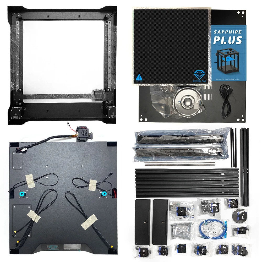 

Twotrees 3D Printer Sapphire plus CoreXY BMG Extruder TMC2208 Core xy 300*300*350mm DIY Kits 3.5 inch touch screen facesheild