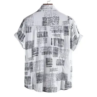 

Broken flower short-sleeved shirt summer short-sleeved shirt cardigan men's short-sleeved shirt short sleeve shirt