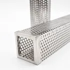 Квадратный круглый гриль для барбекю 1530 см, сетчатая трубка для горячего и холодного курения, генератор дыма, из нержавеющей стали в гранулах, кухонные аксессуары