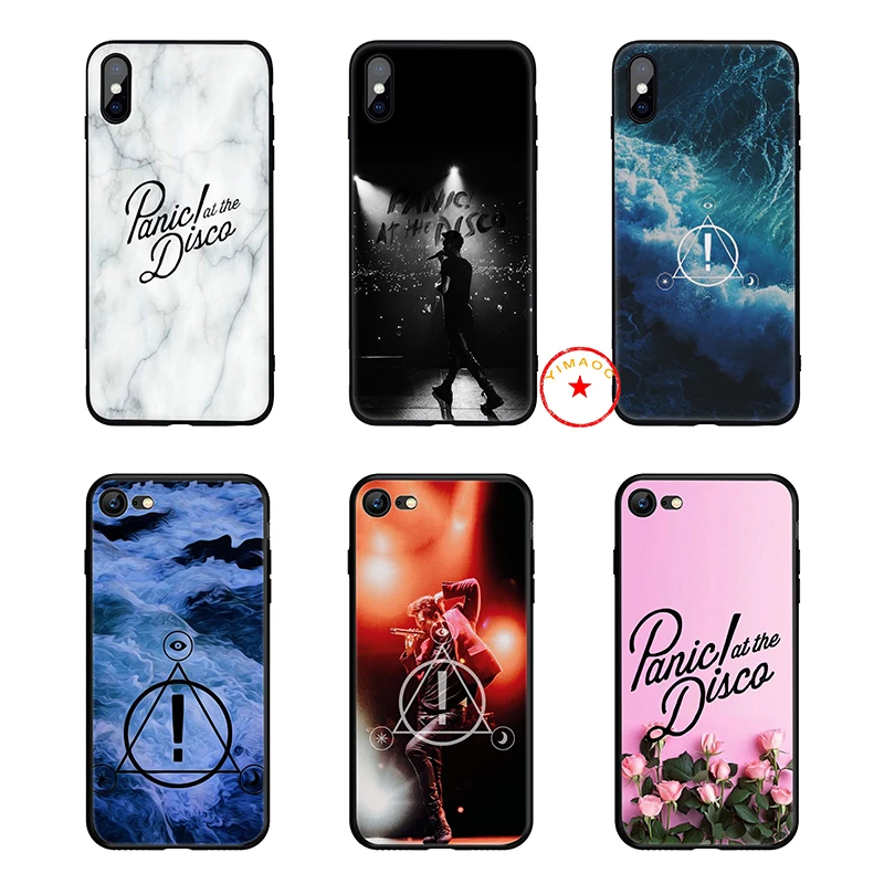 Panic At The Disco Soft Silicone Phone Case for iPhone 11 Pro Xs Max X or 10 8 7 6 6S Plus 5 5S SE Xr 7Plus Cover |