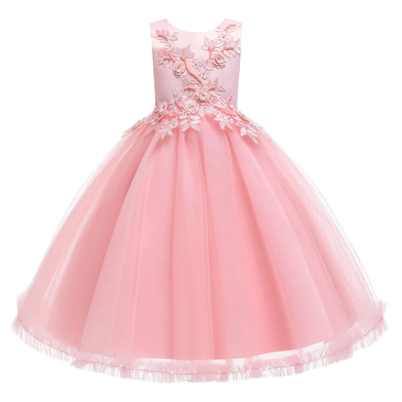 Платье с цветочным рисунком для девочек официальное От 3 до 8 лет Платья маленьких