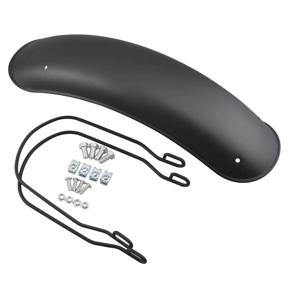 

Мотоциклетная Передняя и задняя защитный чехол для крыла в стиле ретро, черная металлическая крышка для Harley FatBob Bobber Honda CG125 Cafe Racer Chopper