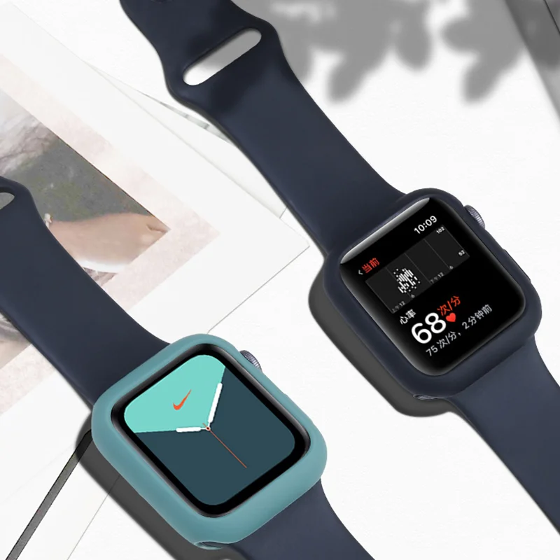 Watch Cover Case For Apple Watch 6 5 4 40mm 44mm Scratch Colorful Soft Cases For IWatch Series 3 2 42mm 38mm Accessories