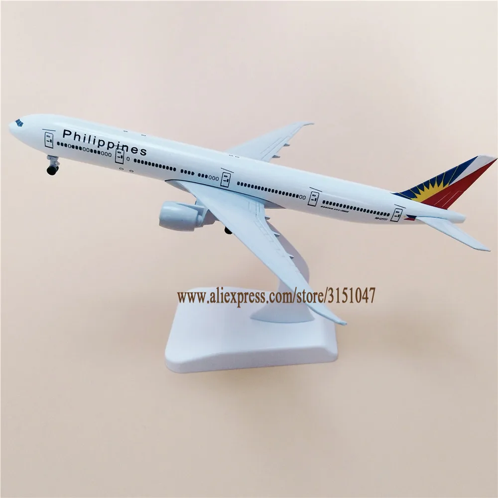 

19 см Air Филиппины авиалинии Боинг B777 дыхательные пути самолет модель металлического сплава литья под давлением модель самолет w посадки зуб...