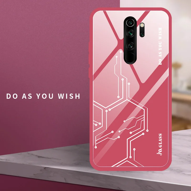 Геометрические чехлы для телефонов Xiaomi MI 9 t pro SE CC9e CC9 закаленное стекло Mi Note 10 Lite