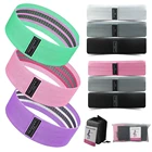 Тканевые Эспандеры, тренировочные ленты для ног, ягодиц, силовых тренировок, бедер, эластичные Нескользящие петли для фитнеса