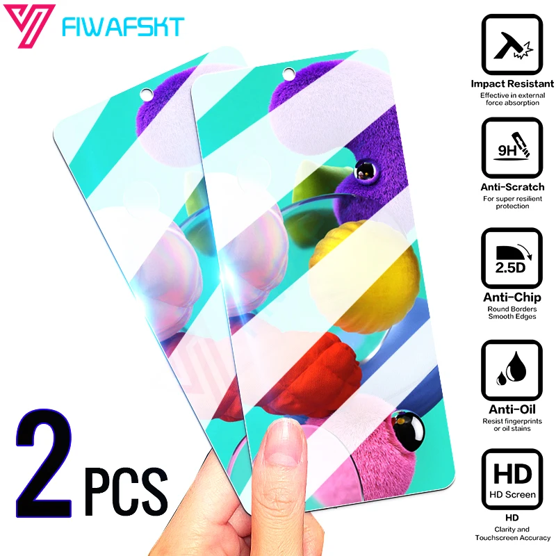 Закаленное стекло для Samsung Galaxy A51 A515 A71 A715 A01 A11 A21 A31 A41 M11 M21 M31 прозрачная защитная