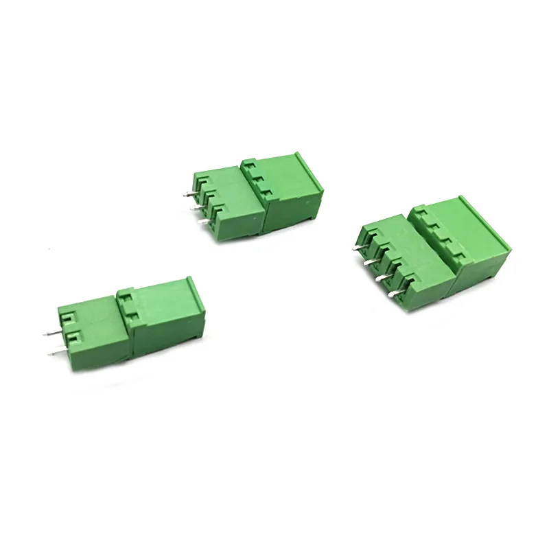 50 шт шаг 5 08 мм 2/3/4P винт подключенный PCB клеммный блок разъемы Morsettiera 2EDGKA + VC прямой