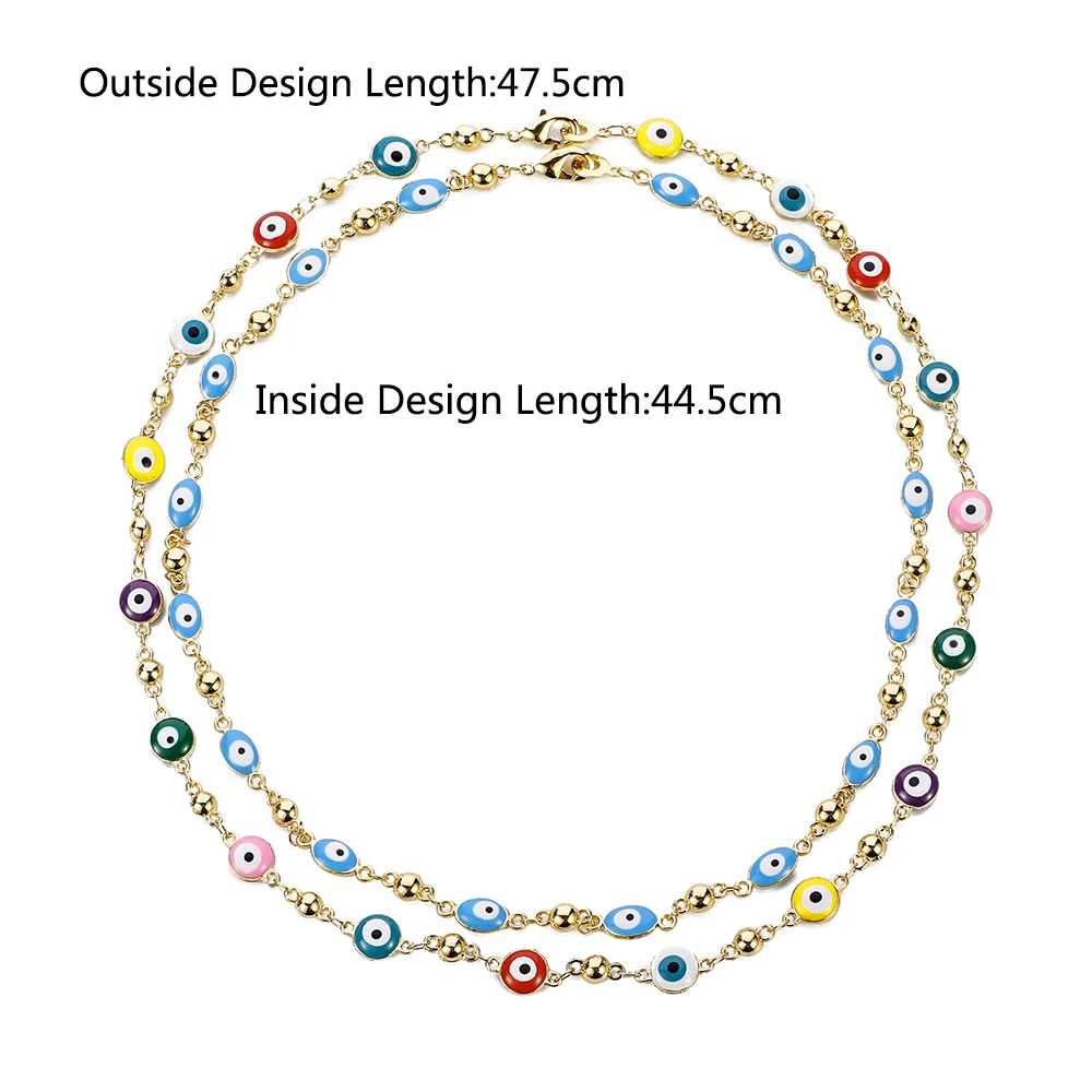 Ожерелье с голубым кристаллом сглаза для женщин ожерелье турецким глазом