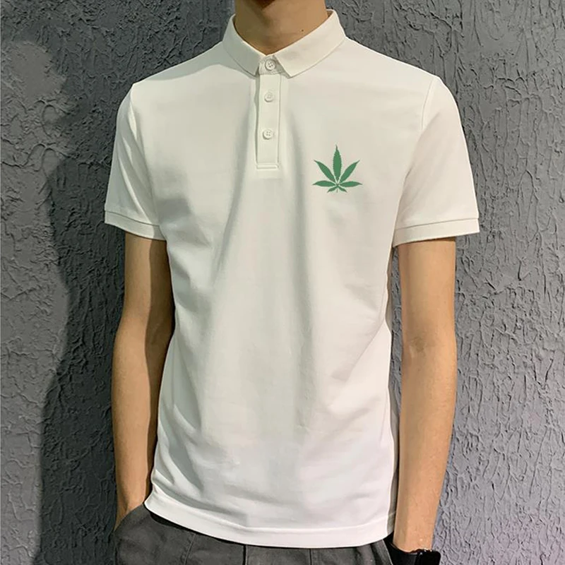 

Summer Mens Fashion Polo Shirt Man Casual Embroidery Polo Shirt Men Solid Short Sleeve Turn Down Collar Breathable Polo Clothing