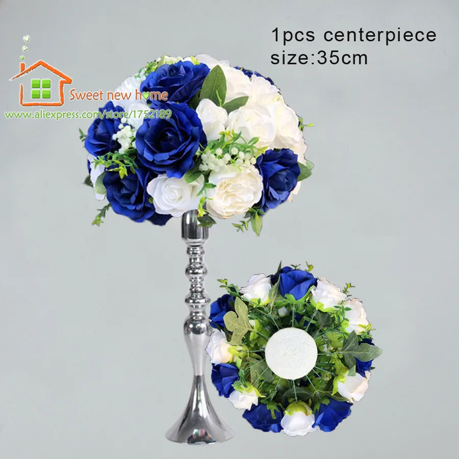 Искусственные цветы шары центральный столик свадьба пурпурная дорога свинцовый