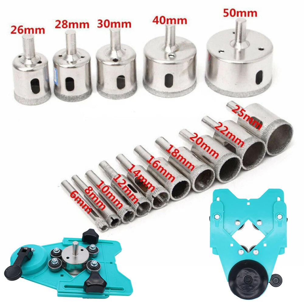 16 шт./компл. алмазные сверла руководство вакуумной база кольцевая пила Резак