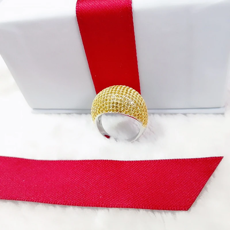 

Candy ring 925 Sterling Silver micro inlaid zircon exquisite personality fashion elegant high-end women's model