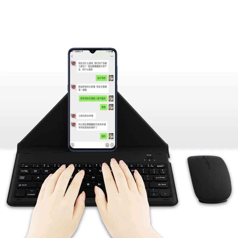 

Bluetooth Keyboard For Xiaomi Mi 9T A2 A3 mi10 9 SE mi 9 lite Redmi Note 8 Pro 9s 8 8A 7 7A Phone Wireless keyboard Stand Case