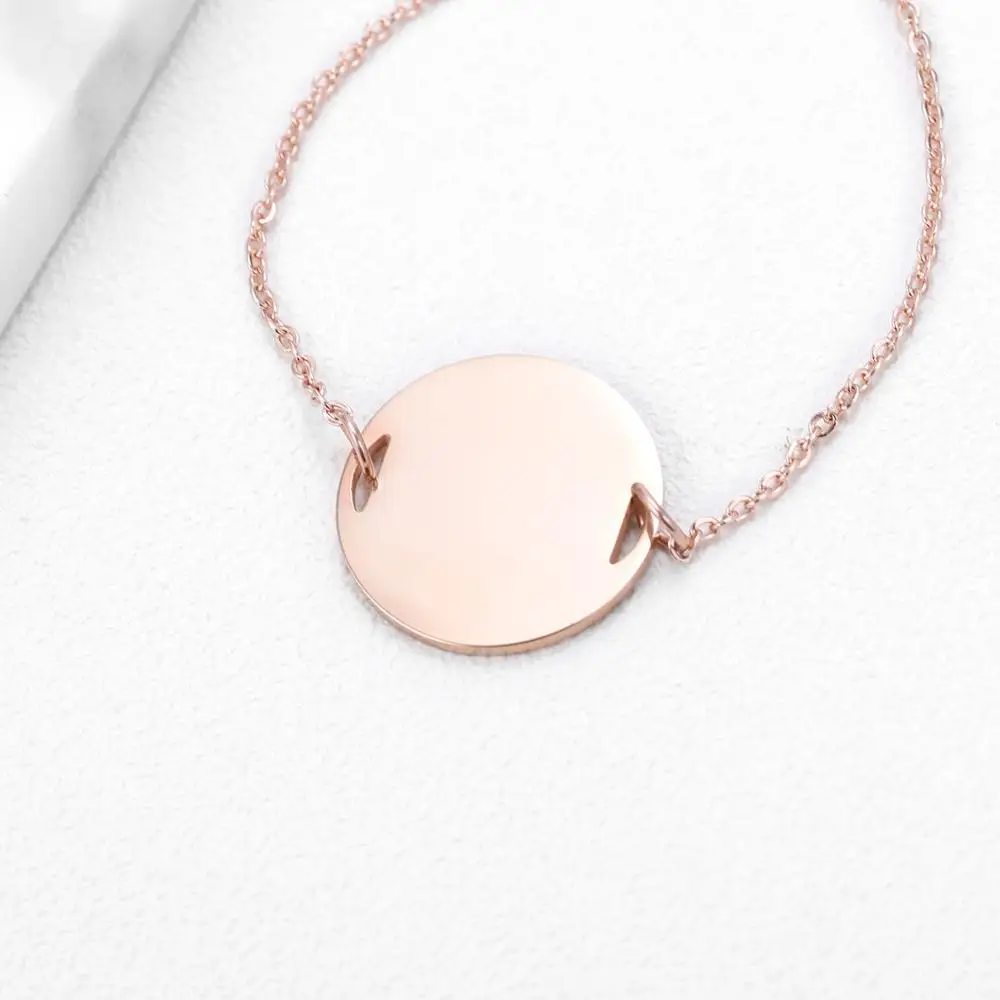 Рукописное письмо браслет с дисками • Выгравированный диск для рукописного