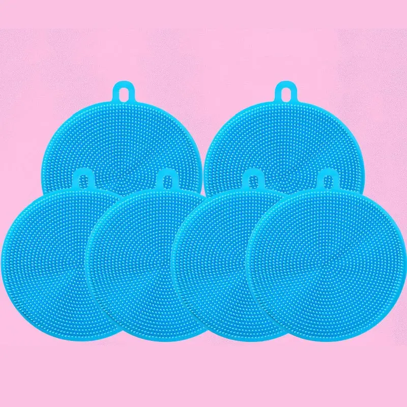 

Silicone Cleaning Brush Dishwashing Sponge Multi-Functional Fruit Vegetable Cutlery Kitchenware Brushes Kitchen Tools