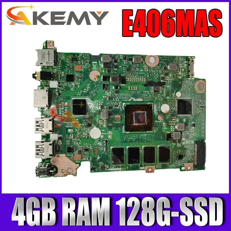 

Материнская плата для ноутбука ASUS E406M E406MA E406MAS графическая материнская плата для ноутбука ПК с Intel Pentium 4 ГБ ОЗУ 128 ГБ-SSD