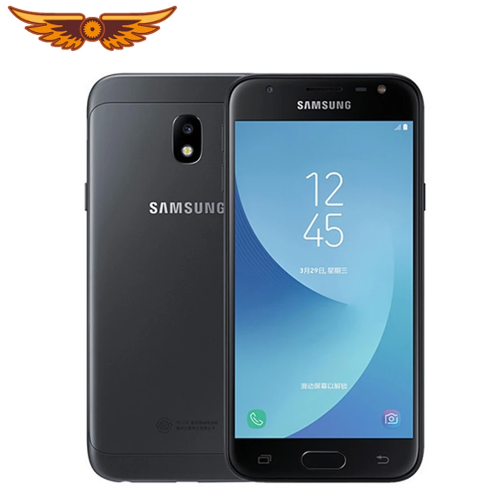 Оригинальный разблокированный сотовый телефон Samsung Galaxy J3 (2017) J330F экран 5 0 дюйма