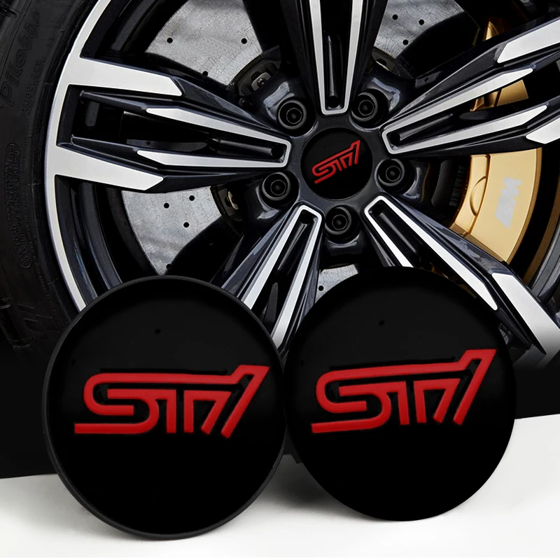 

4pcs 60mm Car Emblem Wheel Center Hub Cap Sticker Rim Covers for Subaru STI Forester Impreza XV BRZ Exterior Decor Accessories