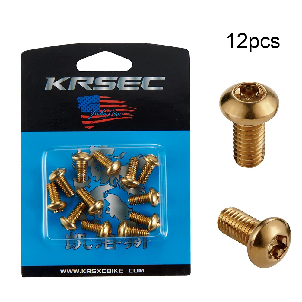 

Bike Disc Brake Bolts Cycling M5x10mm T25 12PCS/Boxed MTB Road Durable