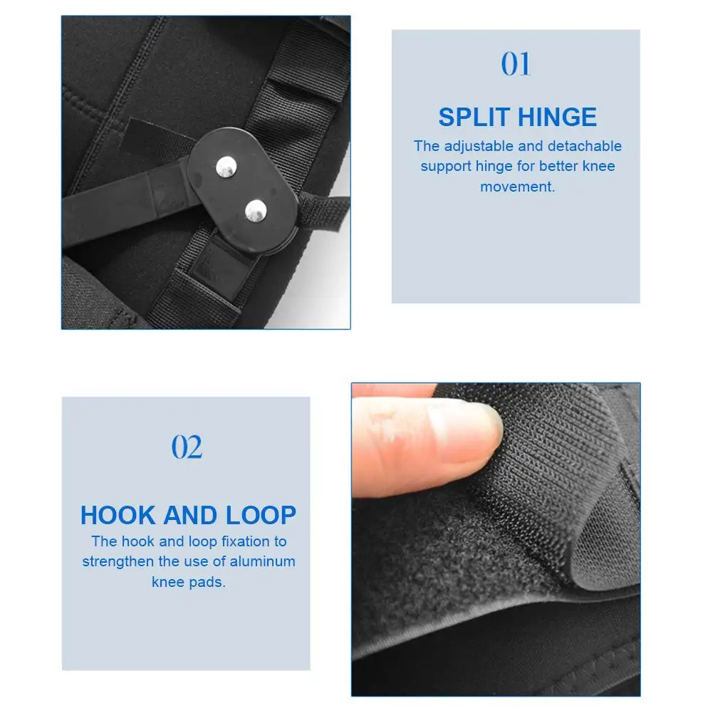 Шарнирный наколенник поддержка боковые коленной чашечки стабилизаторы с