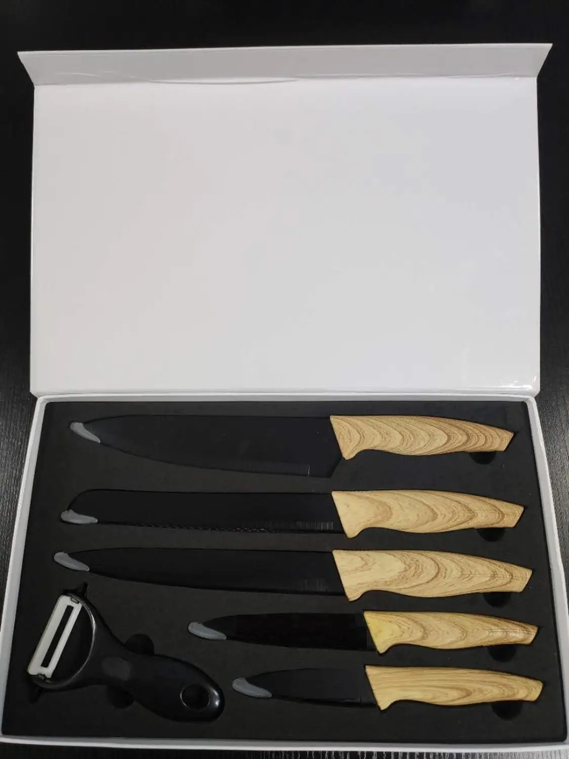 Склад в Бразилии и Китае --- набор кухонных ножей с 6 ножик для барбекю ножами