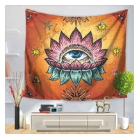 modern style creative abstract geometric plant tapestry beach towel sitting carpet