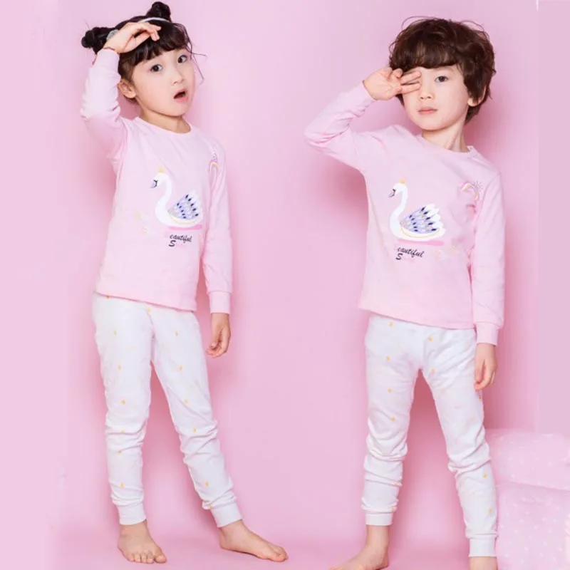 * Детские пижамы Ночная рубашка для мальчиков 2 предмета детская одежда сна с