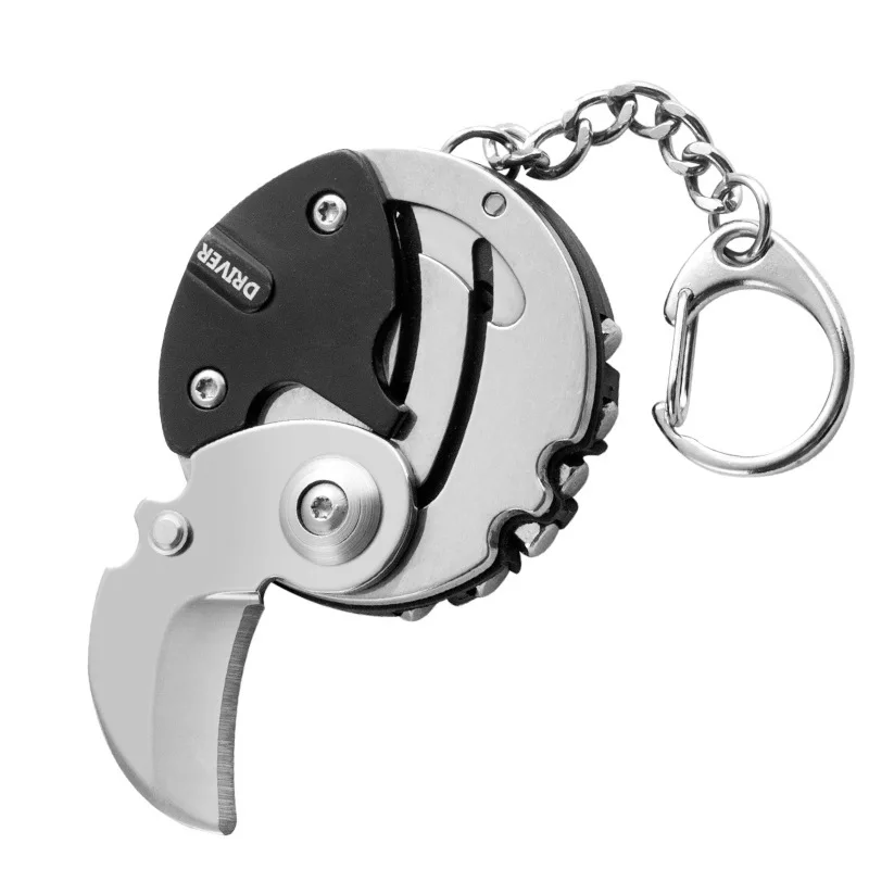 

Keychain Creative Folding Coin Mini Screwdriver Bit Portable Multi-Function Utility Knife Tool Set Precision Screw Driver