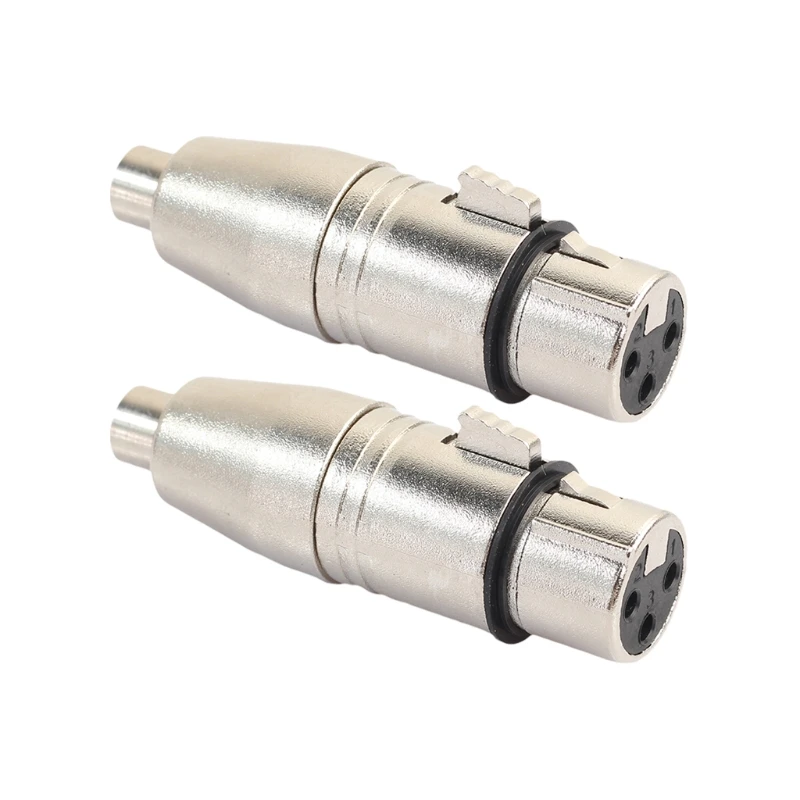 

Переходник XLR (гнездо)/RCA (гнездо), 2 шт./лот, для микрофона, динамика 831D