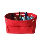 1 шт. Войлок Ткань косметичка для Путешествий многофункциональные сумки из натуральной кожи косметический Органайзер Кошелек сумка для фетровой ткани, хранилище, сумочка, чехол