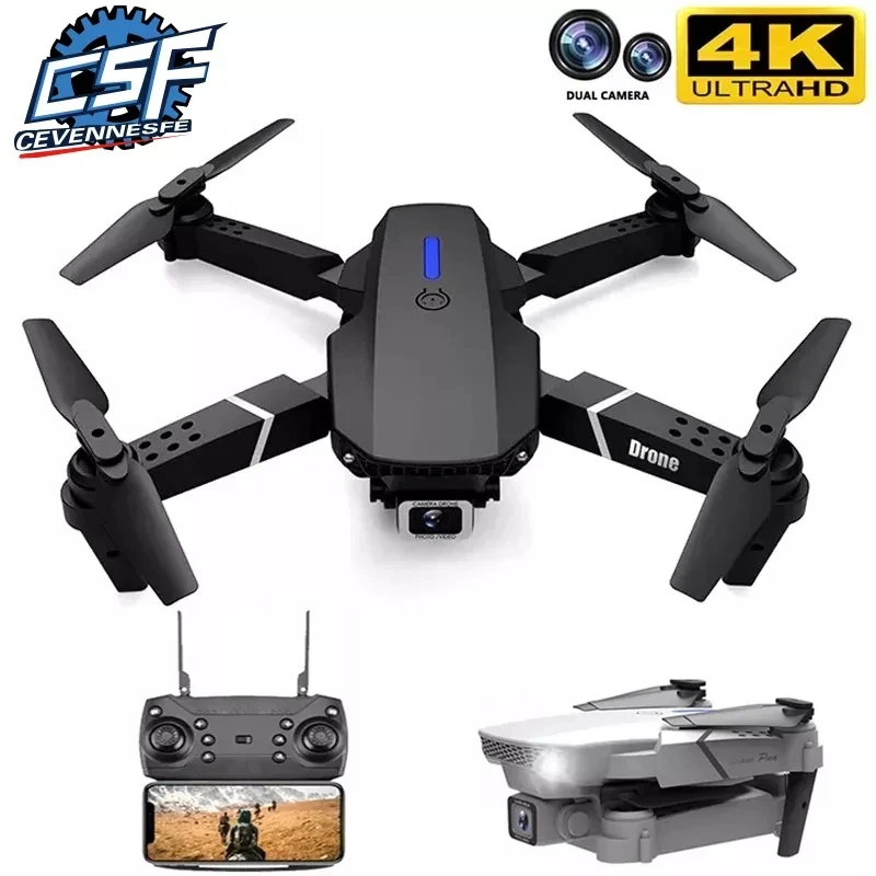 Новый E525 PRO мини дрон 4K Professional HD Dual Camera 1080P WIFI FPV Дрон Квадрокоптер Складной