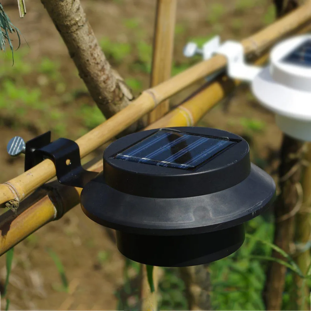 

3LED Outdoor Solar Power clip lampe Weiclamp Licht Garten Hof Dach Wand ffentlichen licht Lampe tragbare laterne