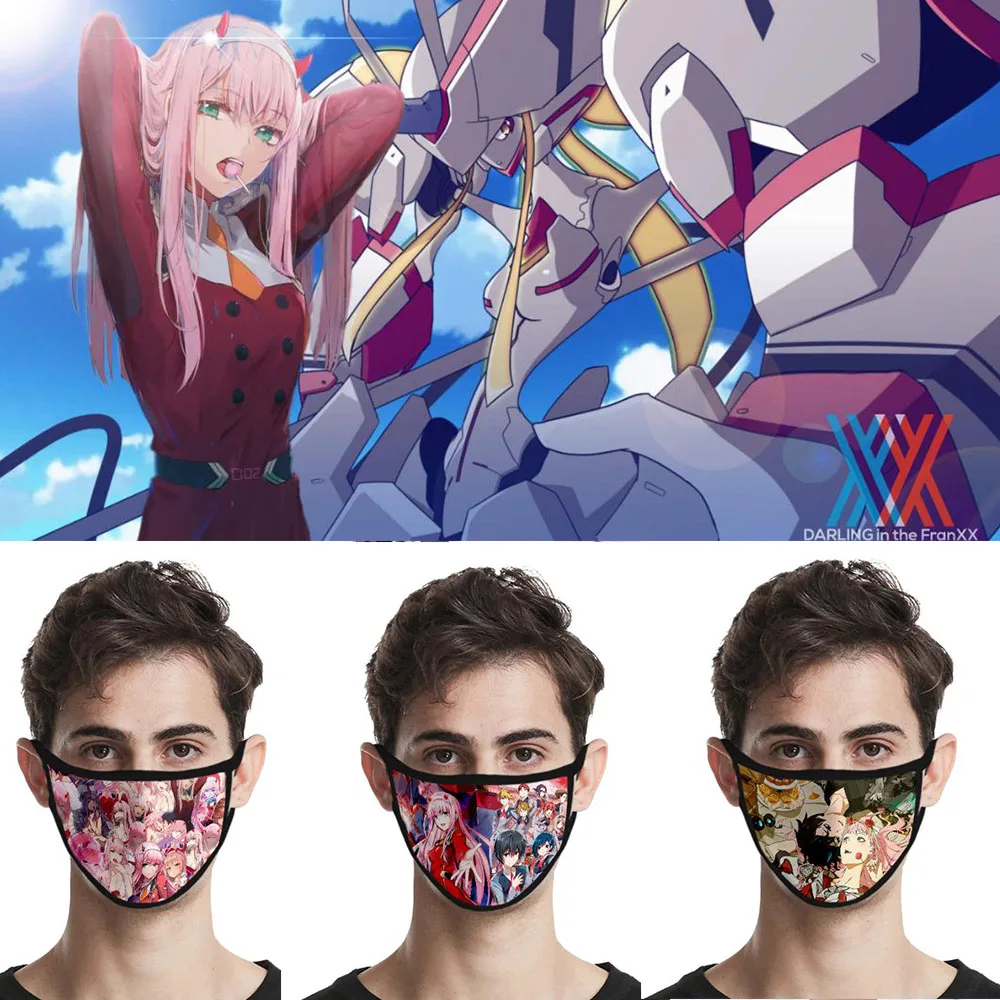 Аниме DARLING In The FRANXX маска Kaname 02 ZERO TWO аксессуары для косплея многоразовая имитация