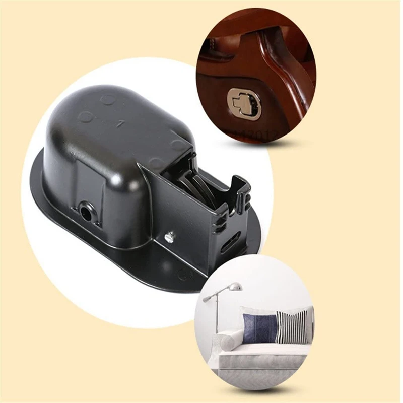 2X Universal Plastic Sofa Chair Recliner Release Pull Handle Replacement Black |