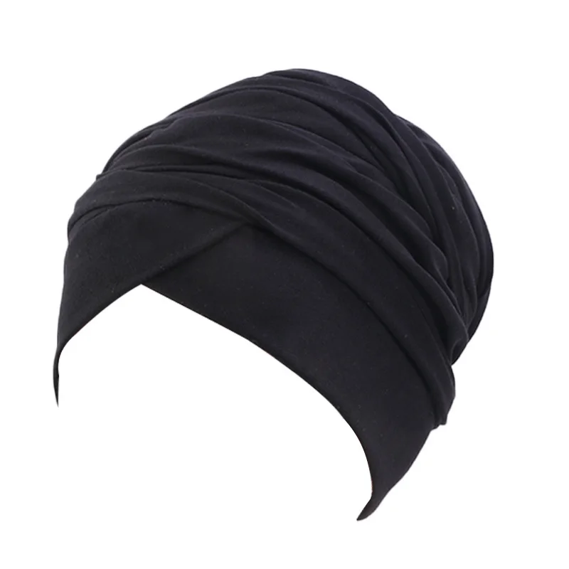 

Hair Cap Cotton Hats Women Long Scarf Inner Hijabs India Turban Head Scap Sleeping Night Hat Lady Hair Styling Accessories