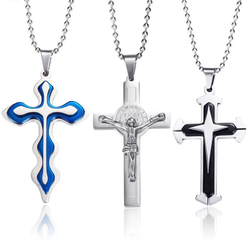 Очаровательные ожерелья в стиле хип хоп с крестом Корейском сделай сам украшения