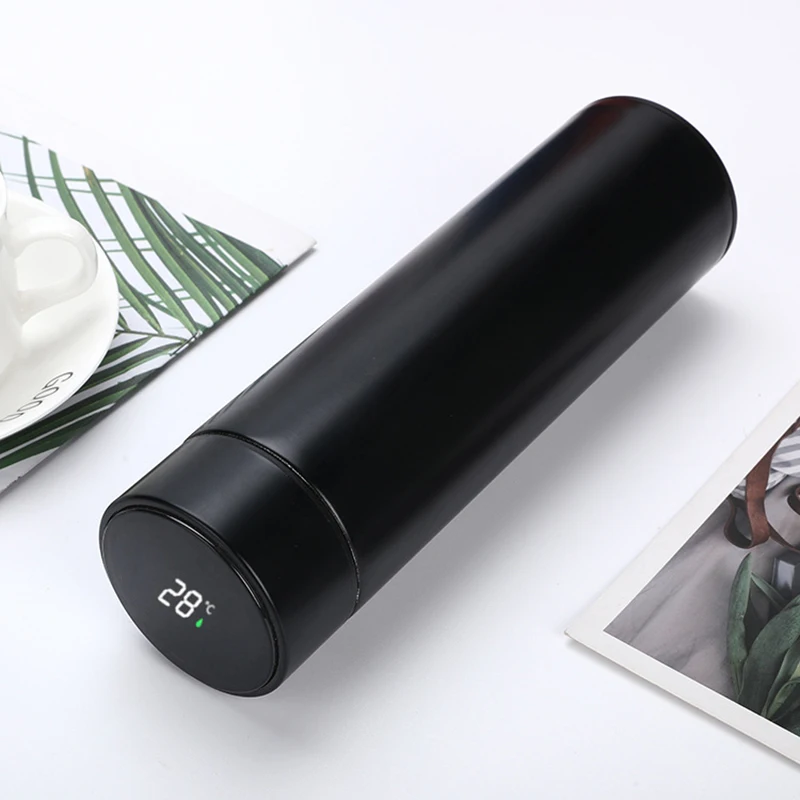 Умная изоляционная Чашка 500 мл бутылка для воды СВЕТОДИОДНЫЙ Цифровой