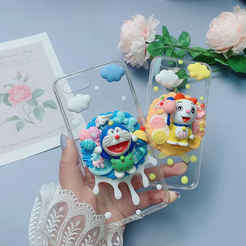 Редми ноут 8 / ноут 8 про DIY 3D чехол Дораэмон для XiaoMi Редми 7 про настраиваемая телефонная обложка малыша Kreem Shell милые облака на.